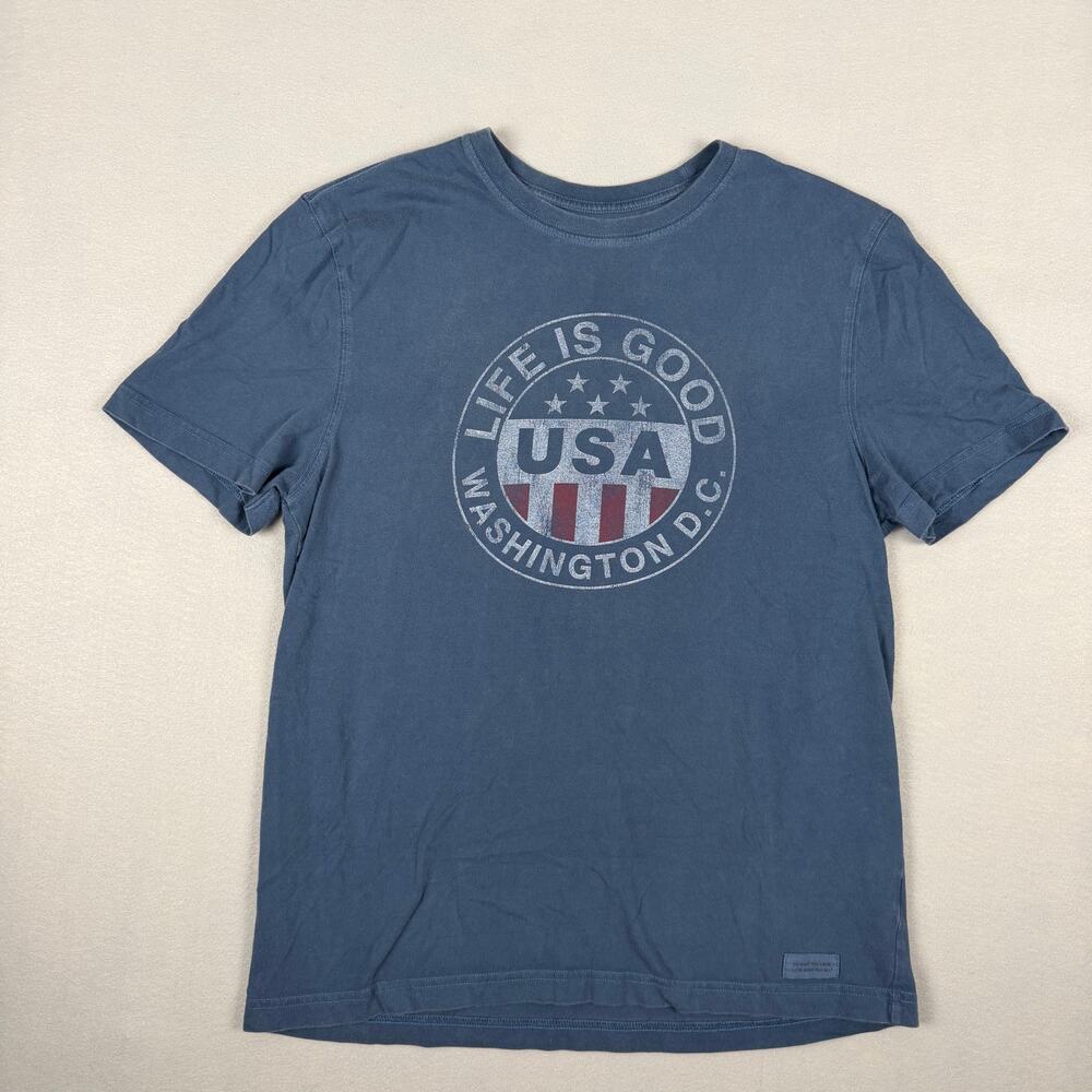 Life Is Good “Red, White & True” Washington, D.C. Crusher Tee Men’s M casual usa